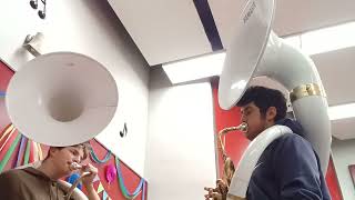 my sousaphone practice part 3 seven nation army [upl. by Ewnihc]