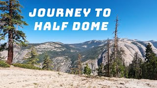 Whats it like hiking to half dome Yosemite [upl. by Anerul]