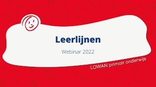 LOWAN  Webinar 5 Leerlijnen [upl. by Tristan]