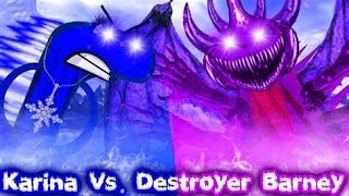 Reupload Karina vs Destroyer Barney [upl. by Genna]