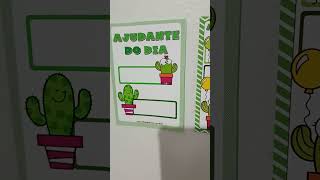 Painéis para Decoração de Sala de Aula Tema Cactos na Educação Infantil ideiasepalavras [upl. by Ardnekan]