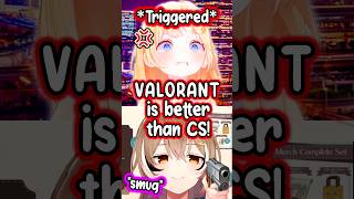 Ame Got Triggered by Mumeis take on Valorant vs CS hololiveenglish hololive vtuber [upl. by Ymaral820]