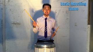 Marching Snare Drum สอนเบื้องต้น [upl. by Bigot]