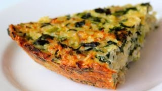 Spinach Feta and Brown Rice Pie Recipe [upl. by Harlan831]