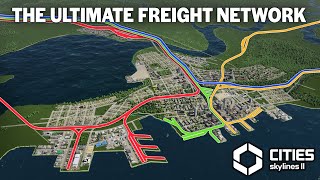 My most Complicated freight network in Cities Skylines 2 EXPLAINED [upl. by Lareine57]