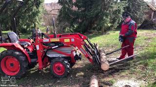 Kubota B1241  L 2002 Baum entfernen [upl. by Eiramanad946]