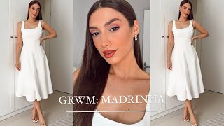 grwm  ARRUME SE COMIGO PARA SER MADRINHA DE BATIZADO MAQUIAGEM CLEAN  LOOK [upl. by Ylerebmik]