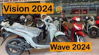 Giá xe vision 2024 Wave 2024 nhiều khuyến mãi  Nam hihi [upl. by Devy]