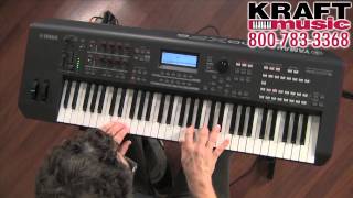 Kraft Music  Yamaha MOXF6 Workstation Keyboard with Blake Angelos MOXF8 MOXF [upl. by O'Shee]