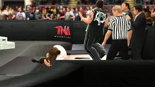 WWE 13 Blackhole Slam and chokeslams through tables [upl. by Nelle81]