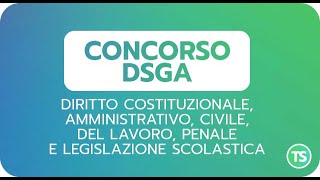 Concorso DSGA  Demo corso prima parte [upl. by Lyckman334]