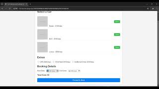 CREATE A CAR BOOKING SSYTEM [upl. by Ttayh328]