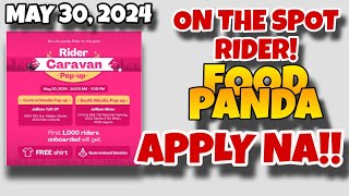 ON THE SPOT RIDER kay FOODPANDA APPLY NA ONLY JUNE 10 [upl. by Waxman]