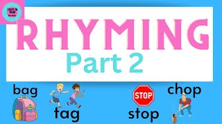 Rhyming Words  Phonological Awareness  Phonemic Awareness  Kindergarten  Preschool  CVC Words [upl. by Apul]