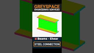 Beam to beam Steel connection  steel fabrication  bolted connections  3d [upl. by Hanahs]