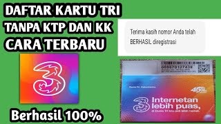 Cara Registrasi Kartu Tri Tanpa Menggunakan No NIK dan NO KK [upl. by Corrine]