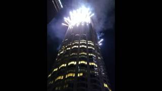 US Bank Tower Fireworks [upl. by Esyli828]