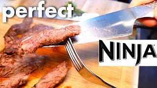 FAST Air Fryer STEAK with easy Chimichurri sauce Ninja Foodi Max airfryer recipe [upl. by Howey]