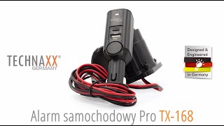 Technaxx Alarm samochodowy Pro TX168 Polski [upl. by Gereld]