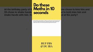 DO these Maths in 10 minutes  BUP FBS amp DU IBA bupfbsmath DUIBA AdmissionPrep MathHacks [upl. by Amal]