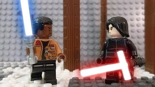 EPIC SABER FIGHT KYLO REN VS FINN AND REY [upl. by Nalced]