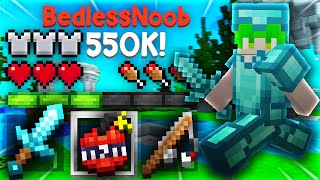 BedlessNoobs 550K Pack  Bedlessfault 16x by Yuruze  MCPE PvP Texture Pack [upl. by Hauger]