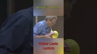 Understanding Bernoullis Theorem Walter Lewin Lecture shorts physics [upl. by Hubing]