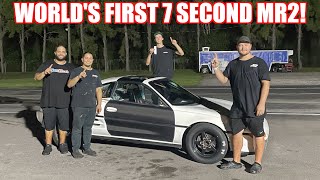 WE BUILT THE WORLDS FIRST SEVEN SECOND MR2 [upl. by Sirret]