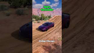 Can a Dodge Challenger Survive THIS desert Jump [upl. by Leraj]