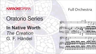 Karaoke Opera In Native Worth  The Creation Haydn Orchestra only with score [upl. by Aihtiekal]