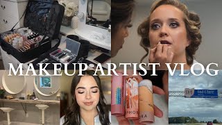 MAKEUP ARTIST VLOG Wedding 4 bridal previews makeup kit condensing amp prep [upl. by Iknarf]