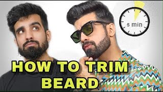 HOW TO TRIM  SET BEARD AT HOME  BEARD GROWTH TIPS IN HINDI  Karron S Dhinggra [upl. by Nilrah]