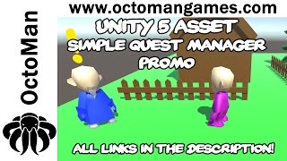 Unity 5 Asset Simple Quest Manager Setup Guide 1 [upl. by Htinnek]