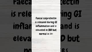 Faecal calprotectin in IBD  MRCP  shorts inflammatoryboweldisease crohns ulcerativecolitis [upl. by Ai309]