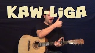 KawLiga Hank Williams Easy Strum Guitar Lesson How to Play Tutorial [upl. by Ehudd]