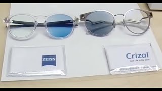 Compare Zeiss PhotoFusion Blue and Essilor Transitions Gen 8 Sapphire Blue Lenses [upl. by Nesilla]