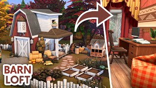 Tiny Autumn Loft 🍂  The Sims 4 Speed Build [upl. by Nurse257]