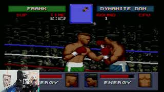 Evander Holyfields quotREAL DEALquot Boxing  FRANK versus Dynamite Don game play on SEGA Genesis [upl. by Hedvah]