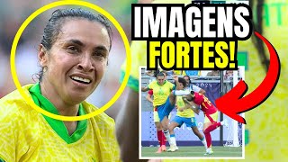 🚨 MARTA EXPULSA NAS OLIMPÍADAS 😱 VEJA O LANCE CHOCANTE BRASIL x ESPANHA FEMININO [upl. by Eanej]