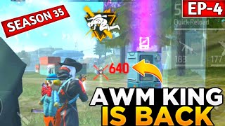 AWM King Is Back 👑  Br Rank Grandmaster Gameplay [upl. by Aronal]