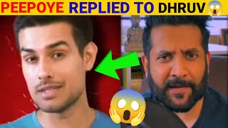 😱 PEEPOYE REPLIED TO DHRUV RATHEE  PEEPOYE Reacts on Dhruv Rathee [upl. by Atirak27]