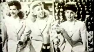 THE ANDREWS SISTERS Brief WWII propaganda film with some of their hits [upl. by Flinn]