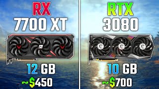 AMD RX 7700 XT vs RTX 3080  Test in 7 Games [upl. by Enawtna829]