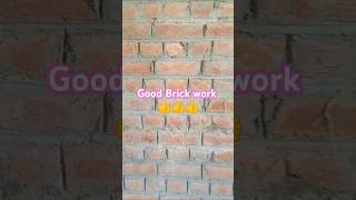 Good Brick work 👍brickwork brickworks bricklaying brickwall construction brickwallconstruction [upl. by Alakim]