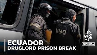 Ecuador declares state of emergency curfew after druglord escapes prison [upl. by Aveer929]