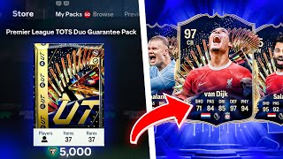 I Opened 25 x 92 Premier League TOTS 5000 Point Packs in FC 24 [upl. by Odraleba]