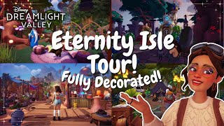 FULL ETERNITY ISLE TOUR 🌴 Atlantis Aladdin and Fairy Vibes  Disney Dreamlight Valley [upl. by Orose]