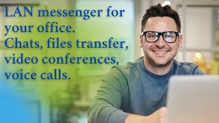 LAN messenger Audio calls and video conferences without servers or the Internet [upl. by Atteuqal]