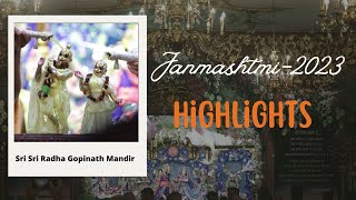 Janmashtami 2023 Highlights ISKCON Chowpatty [upl. by Chaunce]