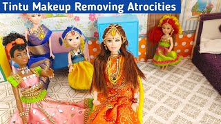 Tintu Wedding Makeup Removing Atrocities  Barbie Show Tamil [upl. by Kopple]